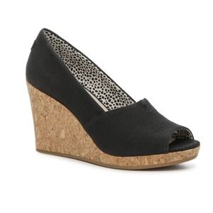 Toms Michelle Espadrille Wedge Sandals Women's Shoes, natural sunrise, Size 8